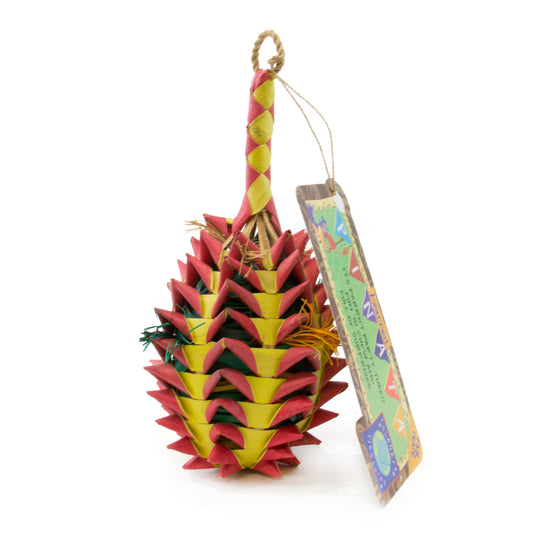 Planet Pleasures Natural Bird Toys - Medium - "Pineapple" Foraging Toy